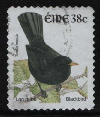 Ireland 2002 used Sc 1372 38c Blackbird - Coils - Birds