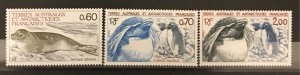 FSAT 1984 #107-9, Seal & Penguin, MNH.
