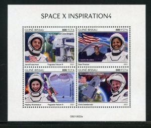 GUINEA BISSAU 2021  SPACE X INSPIRATION 4  SHEET MINT NEVER HINGED