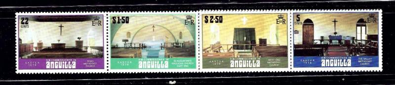 Anguilla 348b MNH 1979 Easter strip of 6 only 4 show on scan