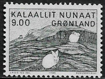 Greenland #118 MNH Stamp - Hares Hunting