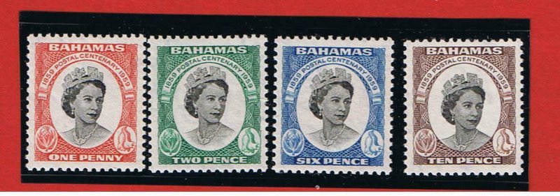 Bahamas #174-77  MVFLH OG   Queen Elizabeth ll  Free S/H