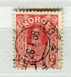 NORWAY; 1910 early Haakon issue used Shade of 2K. value