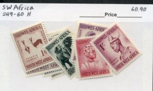 SOUTH WEST AFRICA #249-60, Mint Hinged, Scott $60.90