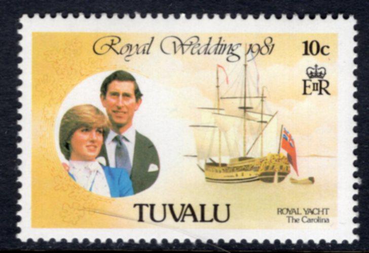 Tuvalu 157 Royal Wedding MNH VF