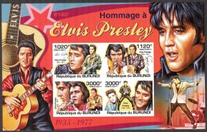 Burundi 2011 Music Elvis Presley Sheet Imperf. MNH