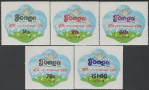 Tonga 1974 SG493-497 Airmail UPU Centenary set MNH