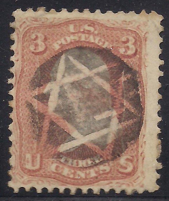 65 Used F-VF fancy cancel