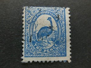 A5P17F13 New South Wales 1888-89 WMK Large Crown 2d Perf 11x12 Used-