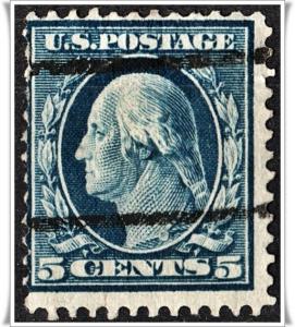 SC#335 5¢ Washington (1908) Used