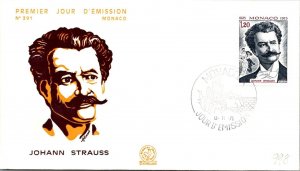 Monaco FDC 1975 SC #998 Johann Strauss- J21077