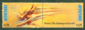 AITUTAKI (COOK ISLANDS) 4 44MH PAIR SCV $5.75  BIN $2.75