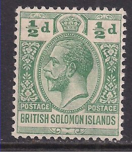 British Solomon Islands 1913 KGV 1/2d Green MM SG 18 ( J1414 )