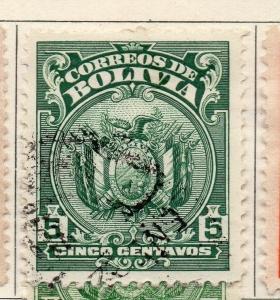 Bolivia 1919-23 Early Issue Fine Used 5c. 113331