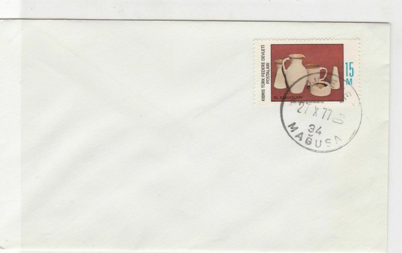 Turkish Northern Cyprus Avtepe Cancel 1977 Stamps Cover ref R 17241