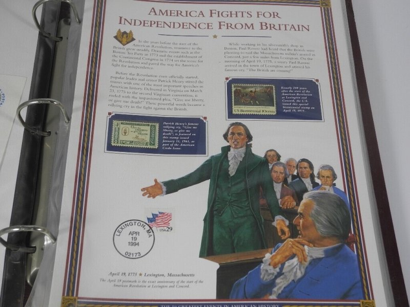 US, WW, Events in American History & other MINT NH Stamps in panels by PCS