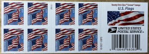 US 2021 #5659a Booklet Pane of 20