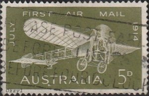 Australia #382 1964 5d Bleriot XI Monoplane (1914) USED-Fine-H. 