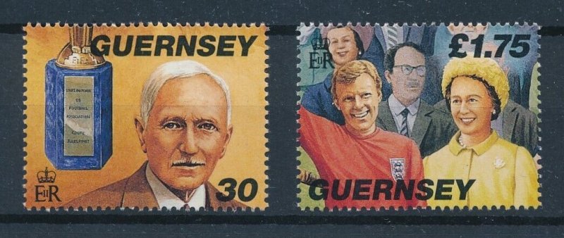 [110875] Guernsey 1998 150 years of Football Bobby Moore From sheet MNH