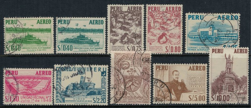 Peru #C115-22  CV $3.85