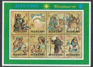 Aitutaki Children's Christmas Fund MS 1977 MNH SG#MS247