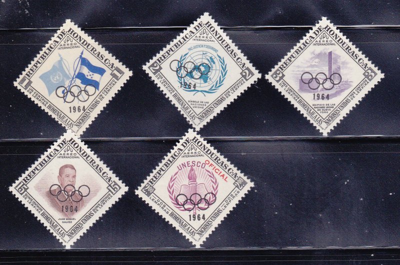 Honduras C331-C335 Set MNH Overprint (A)