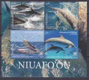 2020 Niuafo'ou 757-760VB+Tab Marine fauna - Dolphins, Whales 16,00 €