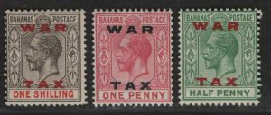 $Bahamas Sc#MR11-MR13 M/H/VF, complete set, Cv. $29.80