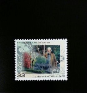 1999 33c Frederick Law Olmstead Landscape Architects Scott 3338 Mint F/VF NH