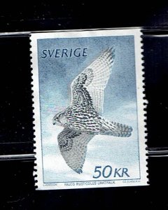 SWEDEN SCOTT#1351 1981 50kr GYRFALCON BIRD - USED