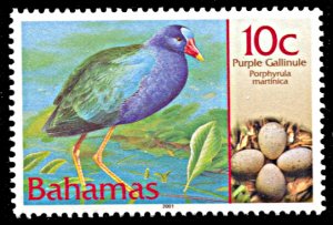 Bahamas 1008, MNH, Purple Gallinule and Eggs