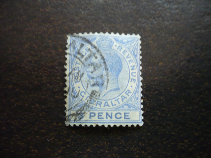 Stamps - Gibraltar - Scott# 81 - Used Single Stamp