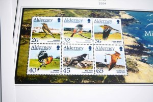 COLOR PRINTED ALDERNEY 1983-2018 STAMP ALBUM PAGES (80 illustrated pages)