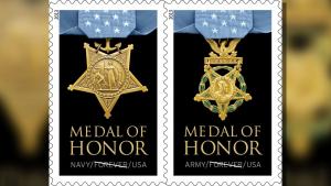 2013 46c Medal of Honor, World War II, Pair Scott 4822-23 Mint F/VF NH
