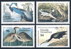 Grenada Gren 732-735, MNH. Michel 741-7445 Audubon's birds 1986.