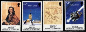 British Antarctic Territory (BAT) Scott 129-132 MNH** Halley;s Comet set