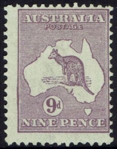 AUSTRALIA 1915 KANGAROO 9D DIE II 3RD WMK 