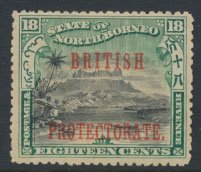 North Borneo  SG 137 SC# 113  MH  OPT perf  13½ x 14 see scans & details