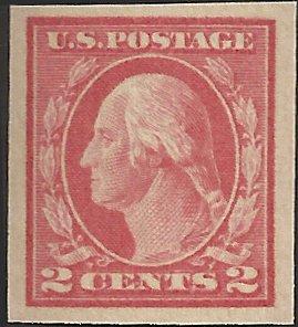 # 409 Mint Hinged Carmine George Washington