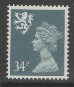 SCOTLAND SGS78 1989 34p DEEP BLUISH GREY MNH