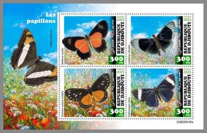 DJIBOUTI 2023 MNH IMPERF. Butterflies M/S #416a