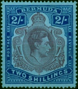 Bermuda 1943 2s Purple & Deep Blue-Pale Blue SG116d Fine & Fresh LMM