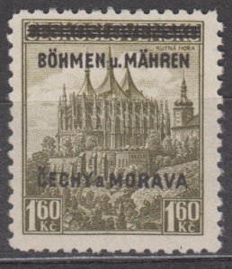 Bohemia & Moravia Scott #13 1939 MNH