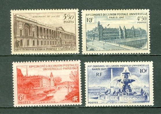 FRANCE 1947 LANDSCAPES #581-584 SET MINT