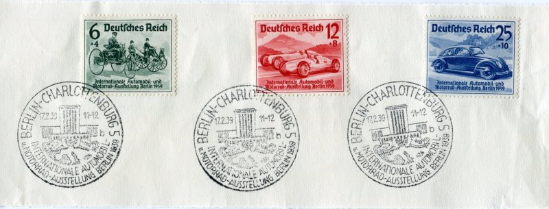 Germany  Mi.# 686-8  used  with Special cancells