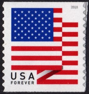 SC#5261 (50¢) U.S. Flag Coil Single: BCA (2018) SA