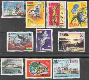 Ghana Africa #286-95 Used Set of 10