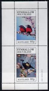 Eynhallow 1982 Love Birds perf sheetlet containing comple...