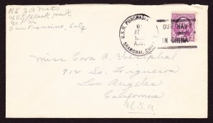 Cover, USS BLACK HAWK, SHANGHAI, CHINA, APR 21, 1933 CDS, OUR NAVY IN CHINA