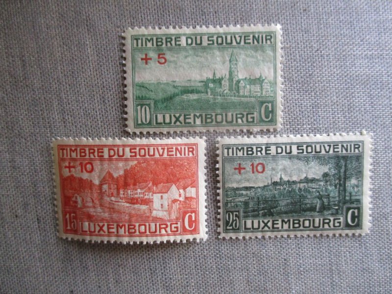 Luxembourg, Scott# B1-B3, MH